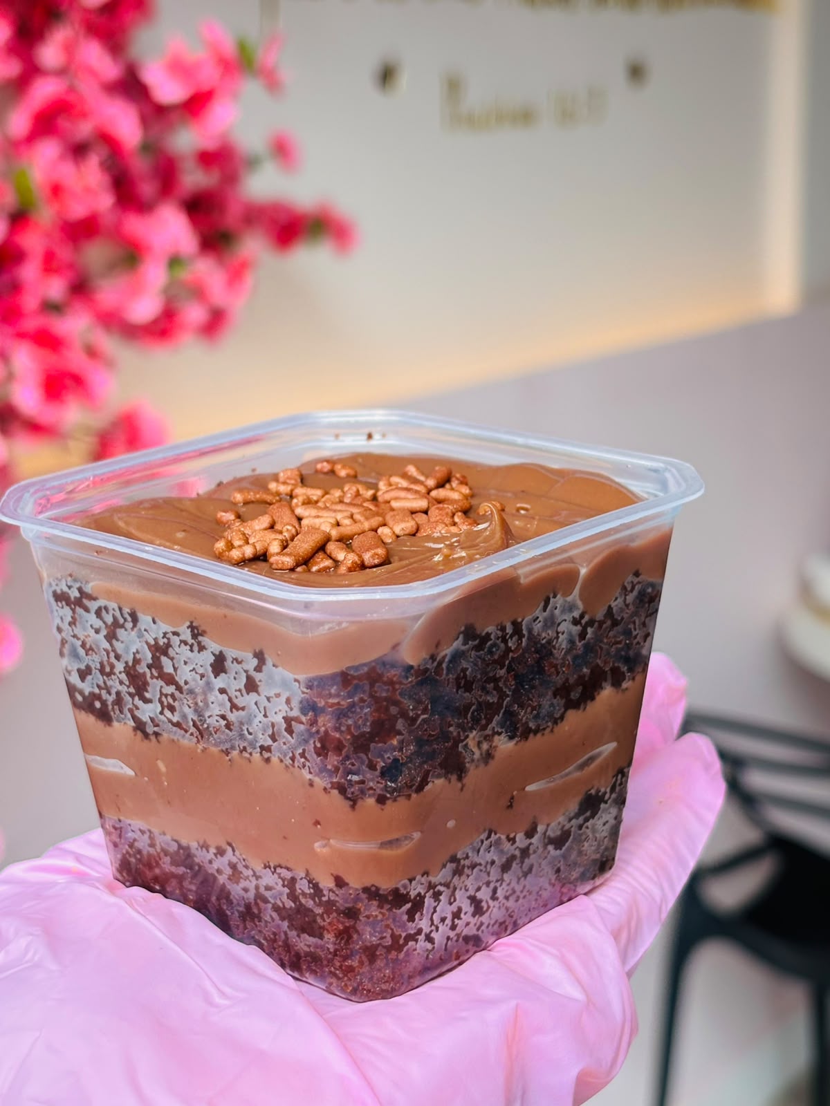 Bolo no Pote brigadeiro